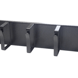 2U - 19 inch metal cable tray, 5 hooks