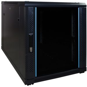 12U mini server rack with glass door 600x1000x720mm (WxDxH)