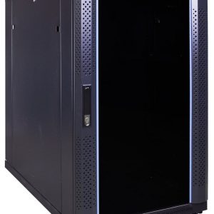 18U server rack with glass door 600x1000x1000mm (WxDxH)