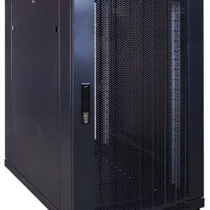 18U server rack with perforated door 600x1000x1000mm (WxDxH)