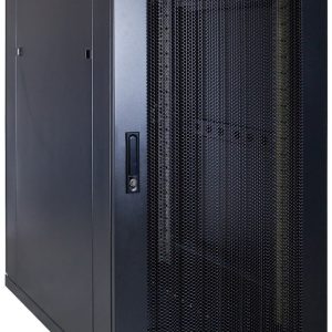 22U server rack with perforated door 600x1000x1200mm (WxDxH)
