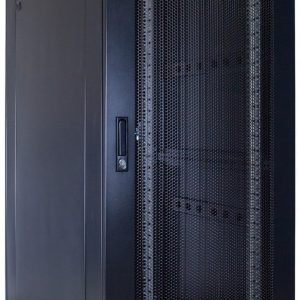 32U server rack with perforated door 600x1000x1600mm (WxDxH)