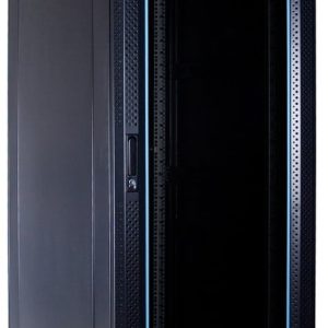 37U server rack with glass door 600x1000x1800mm (WxDxH)