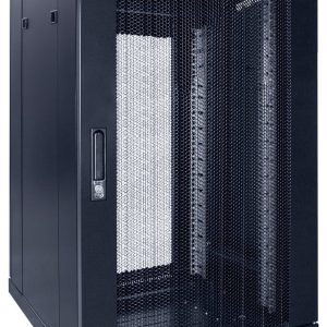 18U server rack with perforated door 600x600x1000mm (WxDxH)