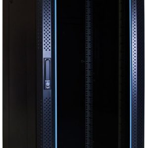 27U server rack with glass door 600x600x1400mm (WxDxH)