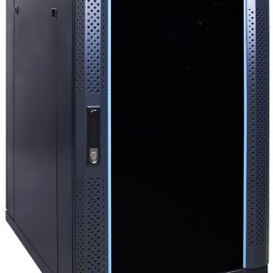 18U server rack with glass door 600x800x1000mm (WxDxH)