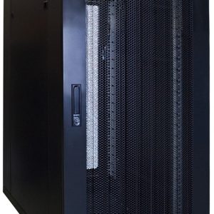 22U server rack with perforated door 600x800x1200mm (WxDxH)