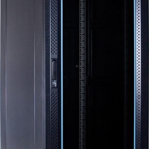 37U server rack with glass door 600x800x1800mm (WxDxH)