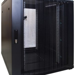 18U server rack with perforated door 800x1000x1000mm (WxDxH)