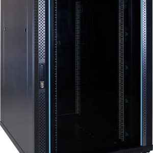 22U server rack with glass door 800x1000x1200mm (WxDxH)