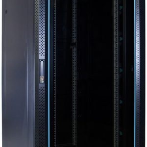 32U server rack with glass door 800x1000x1600mm (WxDxH)
