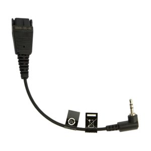 QD-2,5 mm jack (straight)