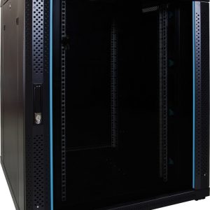 18U server rack with glass door 800x800x1000mm (WxDxH)