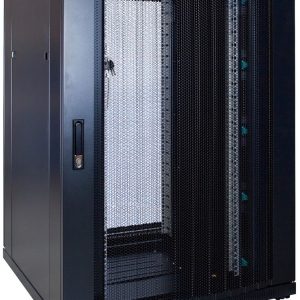 22U server rack with perforated door 800x800x1200mm (WxDxH)