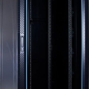 37U server rack with glass door 800x800x1800mm (WxDxH)