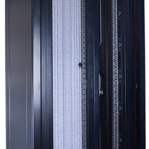 42U server rack with perforated split doors front and back 800x800x2000mm (WxDxH)
