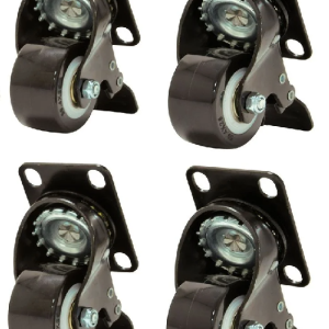 Set castors with brake for all server racks