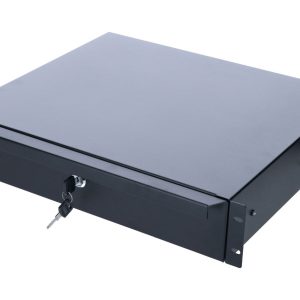 19 inch lockable metal drawer - 2U