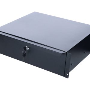 19 inch lockable metal drawer - 3U