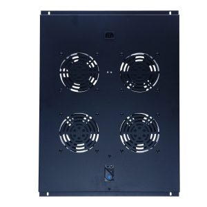 Fan set with 4 fans and thermostat suitable for 800mm deep server racks