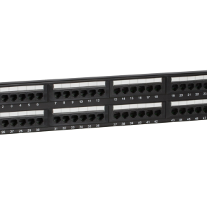 CAT5e UTP patch panel - 48 ports