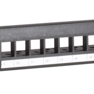 UTP patch panel for keystones - 24 ports
