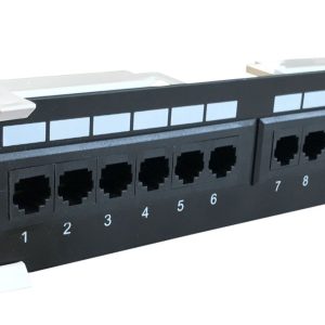 CAT6a UTP wall mount Patch panel - 12 ports